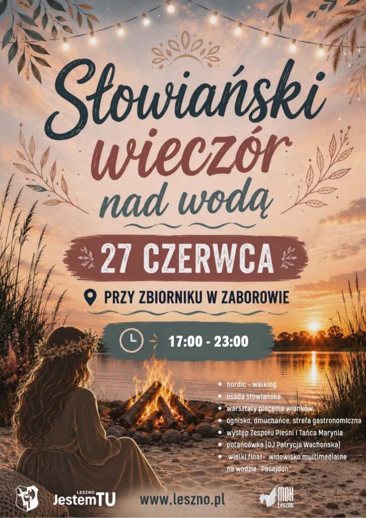 Już 27 czerwca zbiornik w Zaborowie stanie się centrum słowiańskich tradycji. W godzinach 17:00–23:00 odbędzie się tam „Słowiański wieczór nad wodą” –