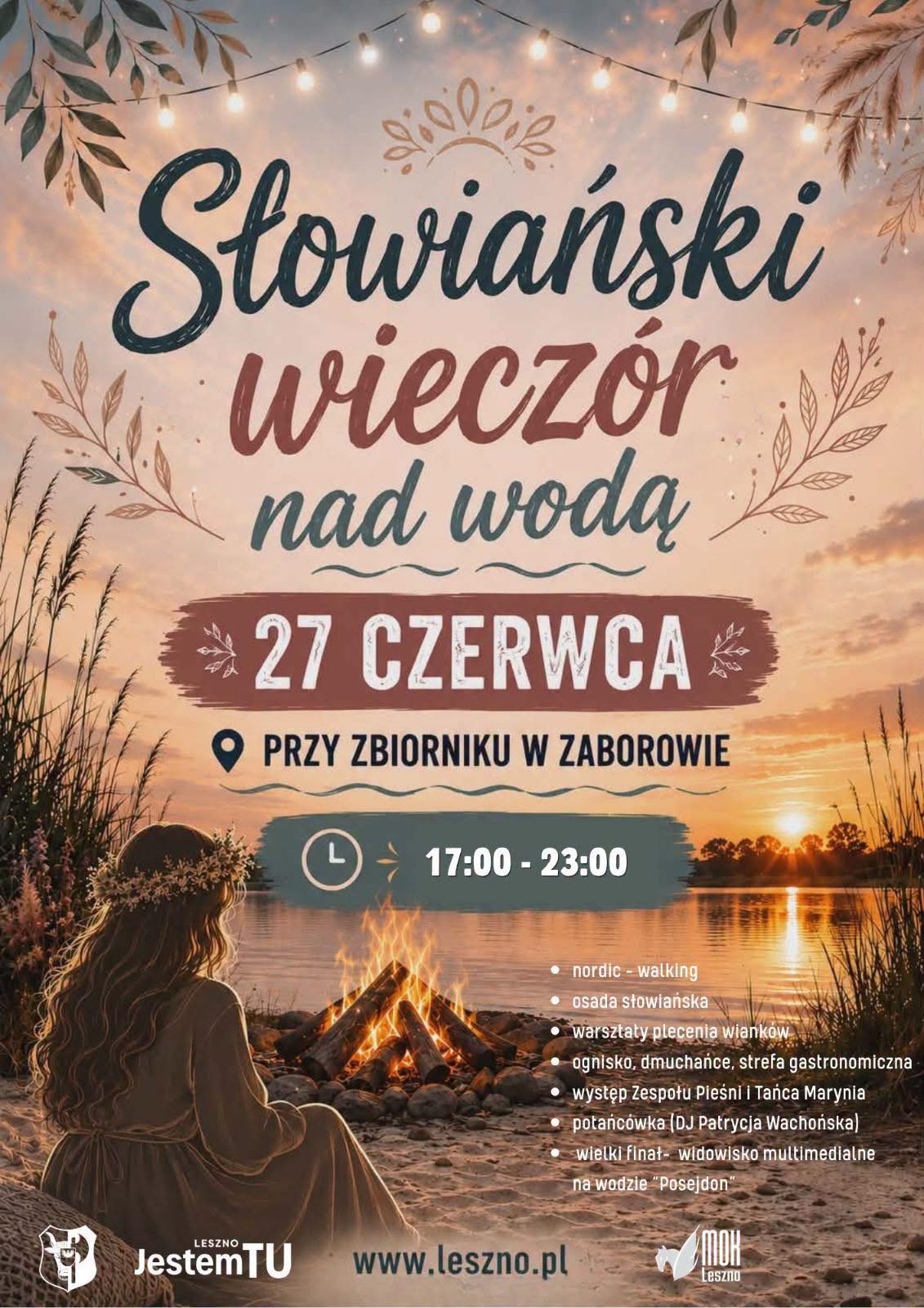 Już 27 czerwca zbiornik w Zaborowie stanie się centrum słowiańskich tradycji. W godzinach 17:00–23:00 odbędzie się tam „Słowiański wieczór nad wodą” –