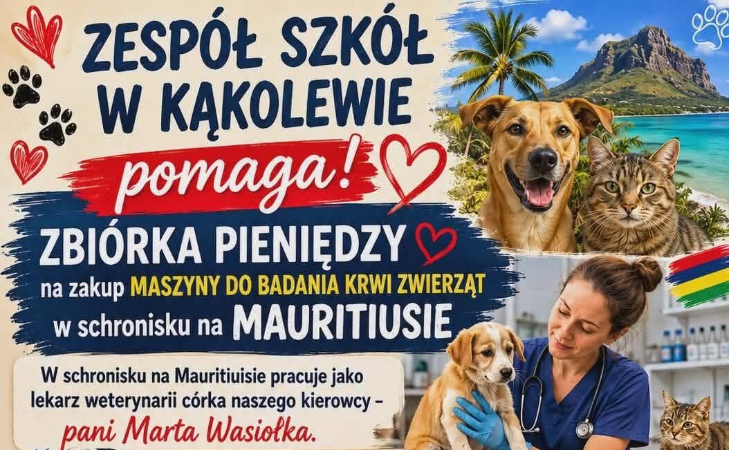 Z Kąkolewa na Mauritius. Szkolna społeczność jednoczy siły