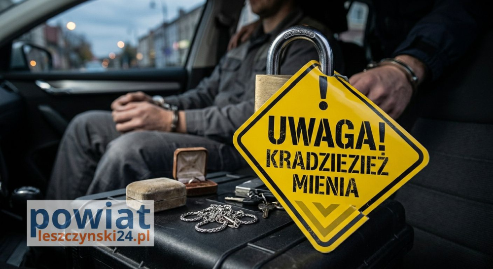 Zuchwała kradzież w Lesznie
